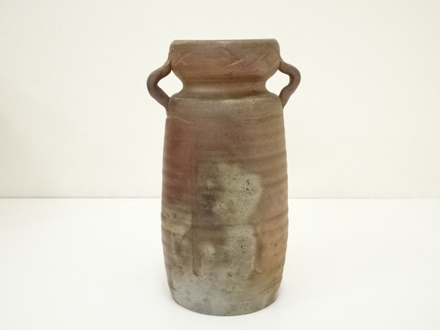 備前焼　金本忠彦造　花入